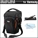 Deluxe Top-Load DSLR Zoom Holster Case / Bag for Samsung NX300, NX1000, NX20, NX210 Digital Camera + Lens Pen Cleaning kit + MicroFiber Cloth