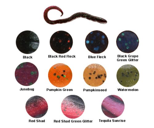 Berkley Gulp! 4 Turtle Back Worm Size 4; Color Pumpkinseed