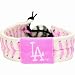 Los Angeles Dodgers Pink Baseball Bracelet