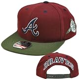 MLB American Needle Wool Blockhead Earthtone Snapback Hat Cap Atlanta Braves