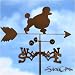 poodle25 - POODLE Dog Weathervane