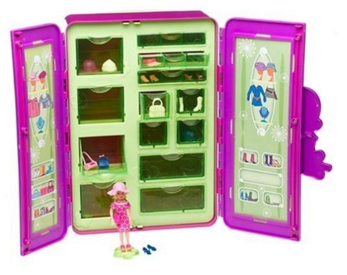 Polly Pocket! Adorable Storable Cruisin Closet Carrycase - Purple