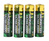 Monster Cable MB 4-UHCRC AA Ultra 2100 Digital Camera Power 2100 mAh 4-Pack, with Digital Charger