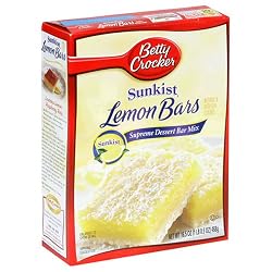 Betty Crocker Sunkist Lemon Bars Mix, 16.5-Ounce Boxes (Pack of 12)
