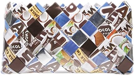 Cupcakes Recycled Candy Wrapper Wristlet - Almond Joy