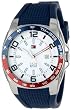 Tommy Hilfiger Men's 1790885  Sport Stainless Steel Bezel Blue Silicon Strap Watch