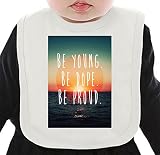 Be Young Be Dope Be Proud ネクタイを有する有機ビブ Medium