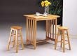 3 Piece Butcher Block Kitchen Set By Coaster Furniture