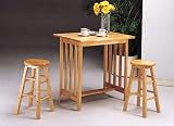 Review COASTER 4105 / 3 Piece Butcher Block Kitchen Set By Coaster Furniture