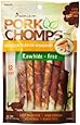 Scott Pet Products Pork Chomps Premium 12 Count 5-Inch Twist with Chicken for Dogs, Mini