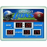 Detroit Lions Scoreboard Desk Clock
