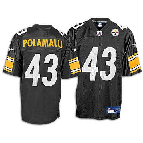 Pittsburgh Steelers Troy Polamalu #43 NFL Replica Jersey by Reebok