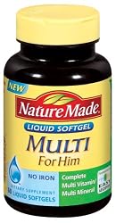 Nature Made For Him, 60 Liquid Softgels (Pack of 3)