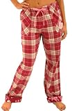 Del Rossa Women's Classic Flannel Pajama Pants