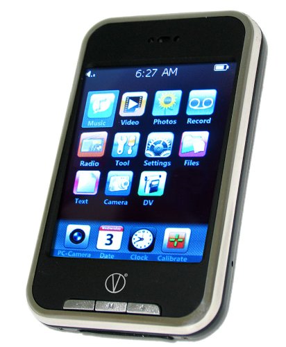 Visual Land V-Touch 8 GB Video MP3 Player (Black Silver)