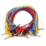 SEISMIC AUDIO – SARAPC3 – 10 Pack 3′ TS 1/4″ Right Angle Patch Cables