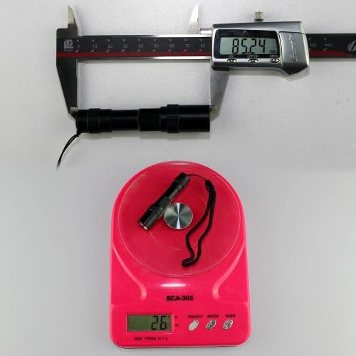 Zitrades Mini Cree Led Flashlight use 1 AAA Battery with on / off Switch Mini Keychain Size,Superbright Cree chip led 90 Lumen,Durable aircraft-grade aluminum construction By Zitrades