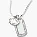 Penn State Nittany Lions 3/8 Lion Head on Sterling Silver Mini Dog Tag Necklace
