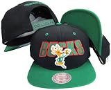 Milwaukee Bucks Black/Green Two Tone Plastic Snapback Adjustable Plastic Snap Back Hat / Cap