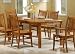 Coaster Mission Style Dining Table, Medium Brown Solid Hardwood