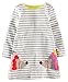 Fiream Girls Cotton Long Sleeve Dress (18M, Grey)