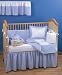 51PRc9X8izL. SL75  Trend Lab Pique and Seersucker 4 Piece Crib Set in Blue
