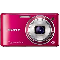 Sony DSC-W380R Digitalkamera (14 Megapixel, 24mm Sony G Weitwinkelobjektiv mit 5fach optischem Zoom, 6,9 cm (2,7 Zoll) LC-Display, HD Video (720p)) rot