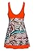 wantdo Women's Modest Swimsuit One Piece Swimwear Beachwear LilyOrange US 6-8