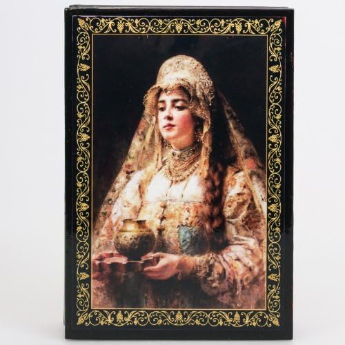 Beautiful Wooden Lacquer Box for Storage A Cup of Mead Great Gift for Women
