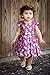 Lilax Little Girls' Shimmer Butterfly Occasion Dress with Belt 4T Fuchsia