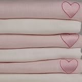 Lollipop Lane - Muslin Squares - Pink Sweetheart - 6 Pack