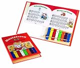 Produkt-Bild: Goldon - Metallophonbuch, farbig illustriertes Liederbuch, f&uuml;r Kinder ab 3 Jahre, 8 bunte Klangplatten