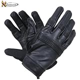 Premium Mens Naked Leather Gloves - Size : Large