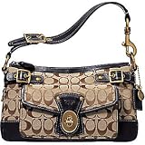 AUTHENTIC COACH LEGACY SIGNATURE SHOULDER BAG 11140 (Khaki/Black)