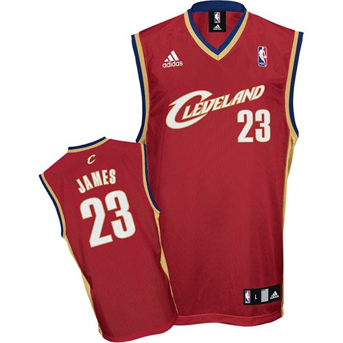 Adidas Cleveland Cavaliers Lebron James Youth (Sizes 8-20) Replica Road Jersey Extra Large