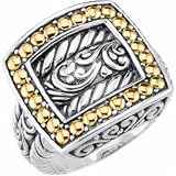 Trendy Two Tone Ladies Ring