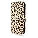 HTC Desire 510 Case - Cellularvilla Pu Leather Wallet Card Flip Open Pocket Case Cover Pouch for HTC Desire 510 (Brown Leopard)