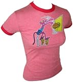 Original Vintage 1978 Sexy Woman's Pink Panther Basketball Glitter T-Shirt