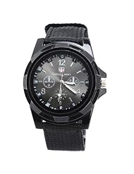Yesurprise Uhr Stoff Herren Junger Unisex Quarzuhr Uhr Armbanduhr Uhr Watch Geschenk Gift reloj de pulsera montre de ARMY-2