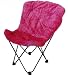Butterfly Chair - Hot Pink Faux Fur