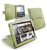 Tuff-Luv Multi-View Stasis Series: Natural Hemp case cover for Apple iPad 2 - Pistachio Green