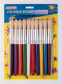 Childrens Toyshop  Toys : STUBBY EASEL BRUSHES SET OF ALL 4