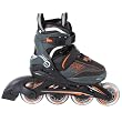 Ultrasport Jungen Inlineskates Gr��enverstellbar, schwarz/grau/orange, 29 - 33, 320000000231
