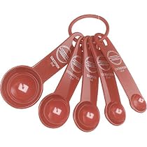 KitchenAid 5-Piece Measuring Spoon Set, Red