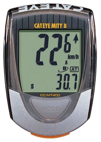 Cateye Mity-8 Cyclocomputer CC-MT400 8 Functions Black