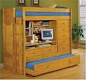 Mountain River Computer Loft Bed