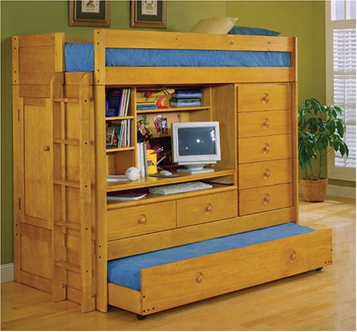 Childrens Toyshop  Toys : Mountain River Computer Loft Bed