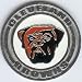 NFL Cleveland Browns Poker Guard with black velvet pouch