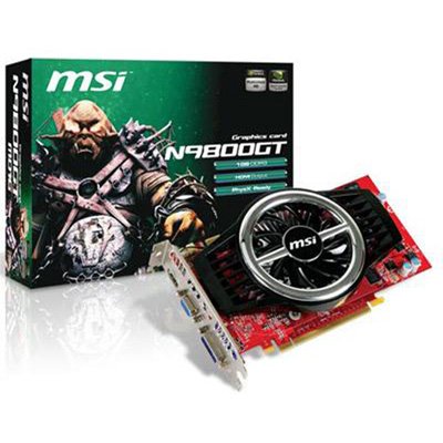 MSI nVidia GeForce 9800GT 512 MB DDR3 VGA/DVI/HDMI PCI-Express Video Card N9800GT-MD512