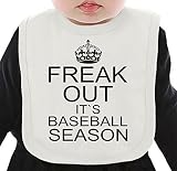 Freak Out It's Baseball Season Slogan ネクタイを有する有機ビブ Medium